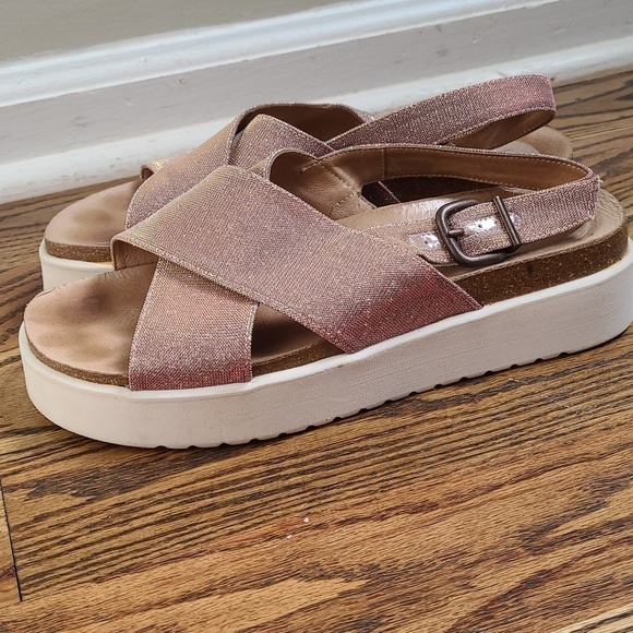 Anthropologie KMB Platform Sandals Size 38 - Picture 6 of 10